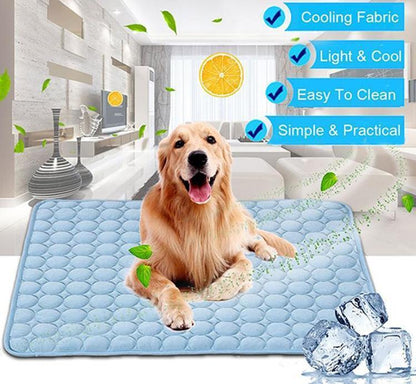 Ultimate Cooling Comfort: Pet Dog & Cat Ice Silk Nest Pad for Summer Relief