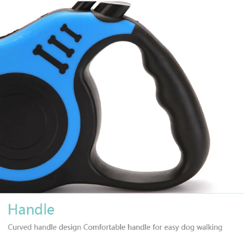 16.5FT Automatic Retractable Dog Leash - Hands-Free Walking Lead with Pet Collar - Free Shipping in the US