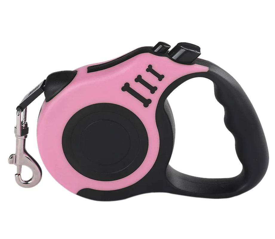 16.5FT Automatic Retractable Dog Leash - Hands-Free Walking Lead with Pet Collar - Free Shipping in the US