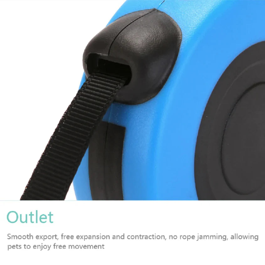 16.5FT Automatic Retractable Dog Leash - Hands-Free Walking Lead with Pet Collar - Free Shipping in the US