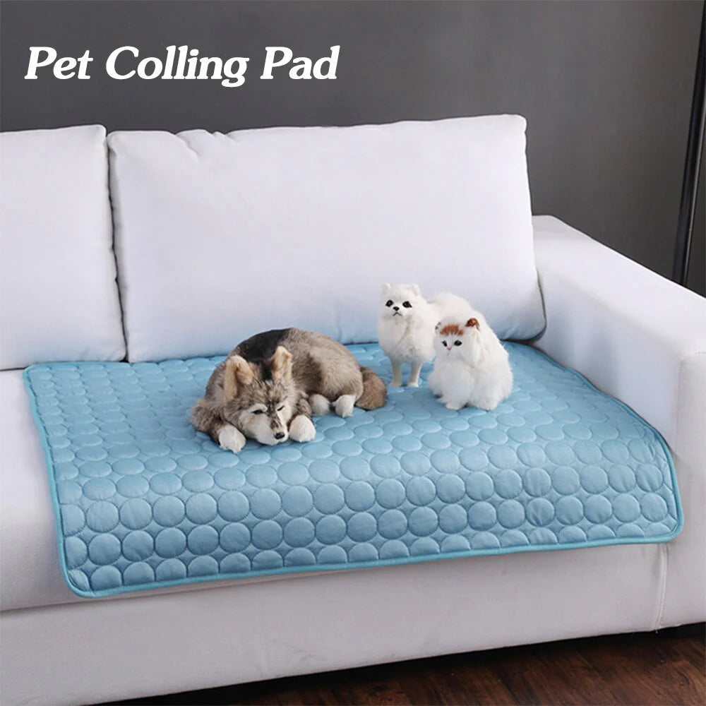 Ultimate Cooling Comfort: Pet Dog & Cat Ice Silk Nest Pad for Summer Relief