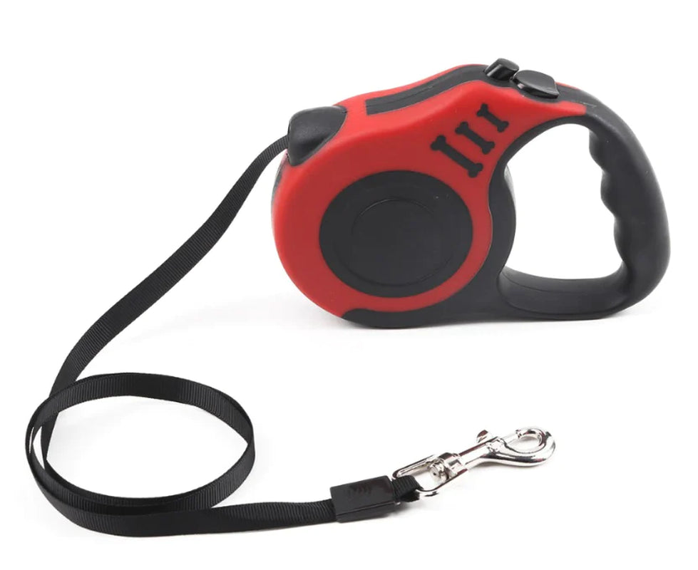 16.5FT Automatic Retractable Dog Leash - Hands-Free Walking Lead with Pet Collar - Free Shipping in the US