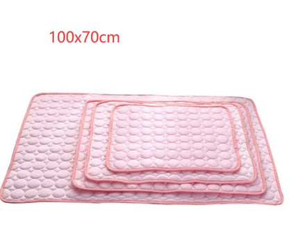 Ultimate Cooling Comfort: Pet Dog & Cat Ice Silk Nest Pad for Summer Relief