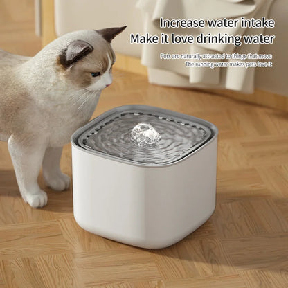 3L Automatic Cat Water Fountain - Large Capacity USB Electric Filtered Water Dispenser for Cats