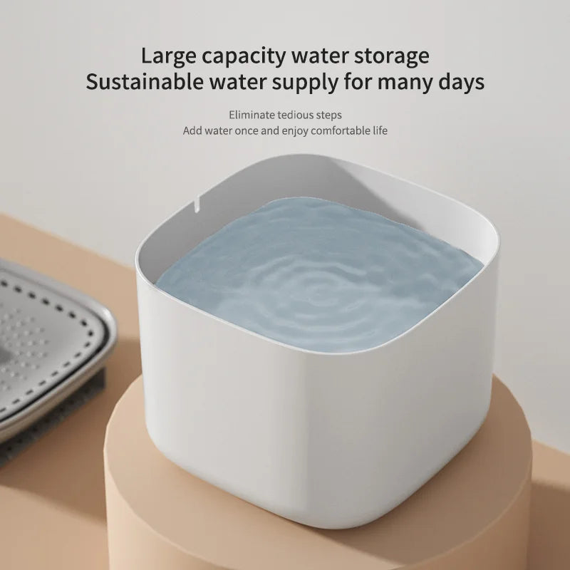 3L Automatic Cat Water Fountain - Large Capacity USB Electric Filtered Water Dispenser for Cats