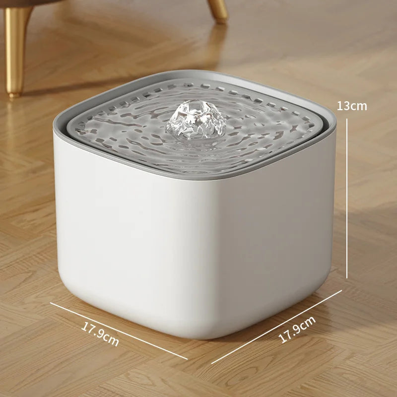 3L Automatic Cat Water Fountain - Large Capacity USB Electric Filtered Water Dispenser for Cats
