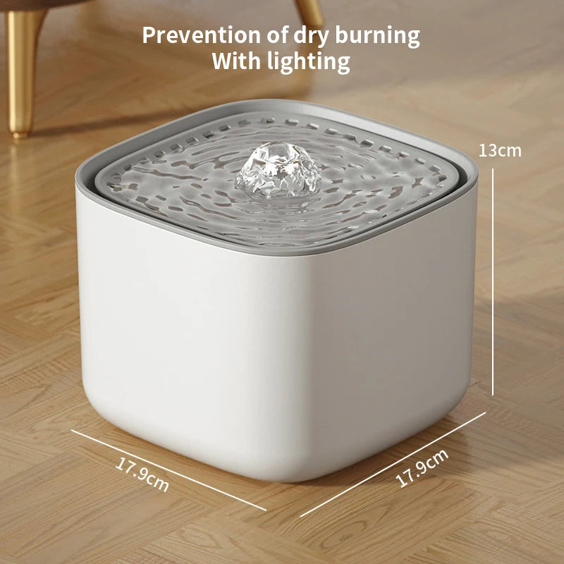3L Automatic Cat Water Fountain - Large Capacity USB Electric Filtered Water Dispenser for Cats