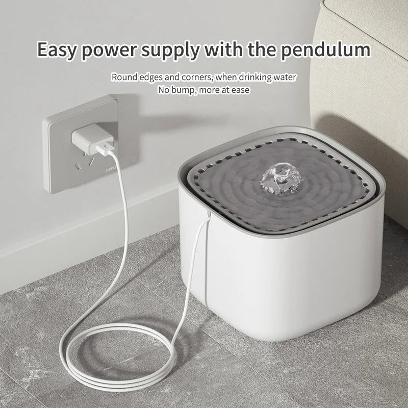 3L Automatic Cat Water Fountain - Large Capacity USB Electric Filtered Water Dispenser for Cats