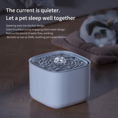 3L Automatic Cat Water Fountain - Large Capacity USB Electric Filtered Water Dispenser for Cats