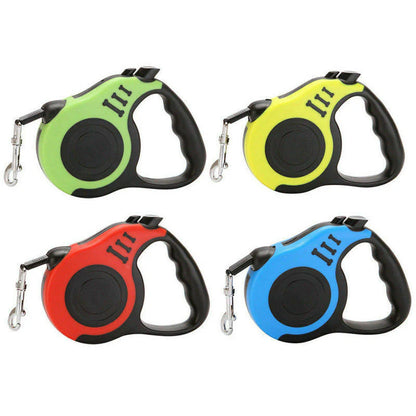 16.5FT Automatic Retractable Dog Leash - Hands-Free Walking Lead with Pet Collar - Free Shipping in the US